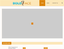 Tablet Screenshot of boldfacenews.com